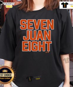 Official Mike Janela Seven Juan Eight Ladies Tee featuring a stylish design for casual wear and fan apparel.
