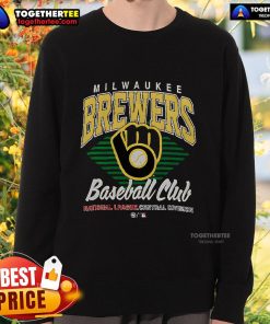 Official Milwaukee Brewers Baseball Club sweatshirt for National League Central Division fans, perfect for game day.