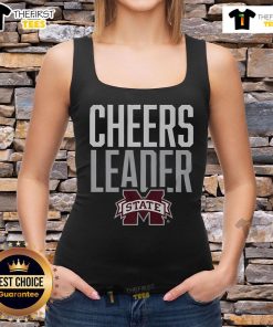 Official Mississippi State Bulldogs cheerleader tank top featuring team colors and logo for spirited game day attire.