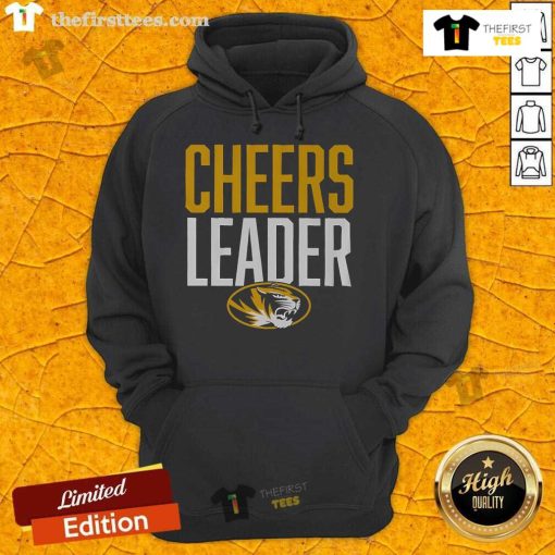 Alt Text: Official Missouri Tigers Cheer Leader Hoodie featuring team colors and logo, perfect for fans and game day attire.