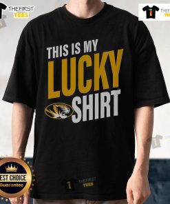 Alt Text: Official Missouri Tigers This Is My Lucky T-Shirt featuring vibrant team colors and logo for fans and supporters.