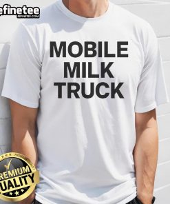 Official Mobile Milk Truck T-Shirt featuring a vibrant design, perfect for milk lovers and truck enthusiasts.