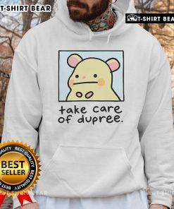 Official Mummy Joe Take Care of Dupree hoodie featuring unique graphics and vibrant colors, perfect for fans and collectors.