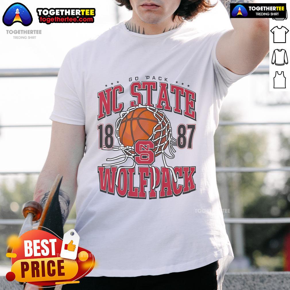 Official Nc State Wolfpack Cut The Net T Shirt Official NC State Wolfpack Cut The Net T-Shirt featuring team colors and logo, perfect for fans celebrating victories.