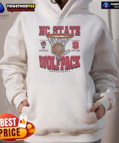 Official NC State Wolfpack Game Time Hoodie in red featuring logo, perfect for fans supporting their team.