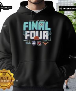 Official NCAA Women's Final Four Tampa Florida 2025 Hoodie featuring team colors and logo, perfect for fans.