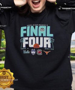 Official NCAA Women's Final Four Tampa Florida 2025 sweatshirt featuring team colors and logo, perfect for fans.