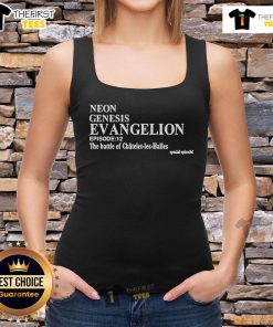 Official Neon Genesis Evangelion Episode 12 tank top featuring a vibrant design inspired by The Battle of Chtelet-Les-Halles.
