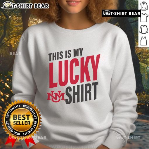 Alt Text: New Mexico Lobos sweatshirt featuring bold logo, perfect for fans to show team spirit on game day.