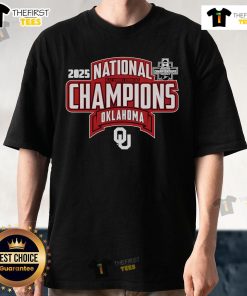 Official Oklahoma Sooners 2025 NCAA Women's Gymnastics National Champions T-shirt, featuring team colors and logo.