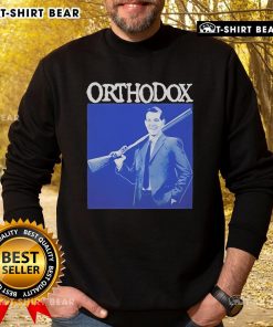 Official Orthodox Straight Edge Shotgun Sweatshirt featuring bold graphics and a stylish design for streetwear enthusiasts.