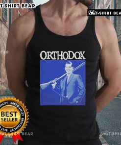 Official Orthodox Straight Edge Shotgun Tank Top featuring bold graphics and a stylish design for a trendy look.