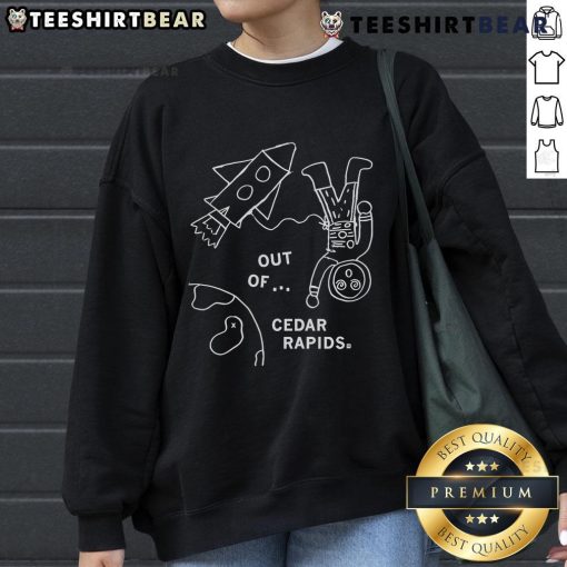 Official Out Of Cedar Rapids Sweatshirt featuring stylish design, perfect for fans of Cedar Rapids apparel.