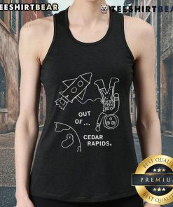 Official Out Of Cedar Rapids tank top featuring a stylish design, perfect for fans of the Cedar Rapids community.