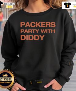 Alt Text: Official Packers Party with Diddy sweatshirt featuring vibrant team colors and stylish design for fans.