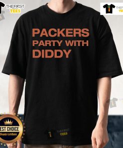 Official Packers Party With Diddy T-Shirt featuring vibrant graphics and team colors, perfect for fans celebrating together.