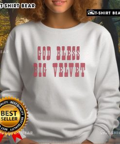 Official Paul Cauthen God Bless Big Velvet Sweatshirt in black, featuring bold graphics and a cozy design for fans.
