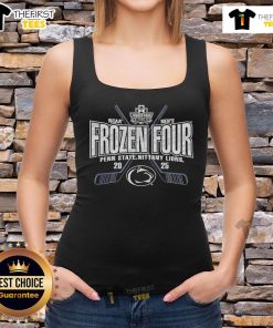 Official Penn State Nittany Lions 2025 NCAA Frozen Four Men's Ice Hockey Tournament tank top, showcasing team spirit.