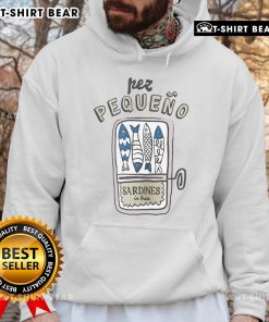 Alt Text: Official Pez Pequeno Sardines in Brine Hoodie featuring a vibrant graphic design and cozy fit for casual wear.