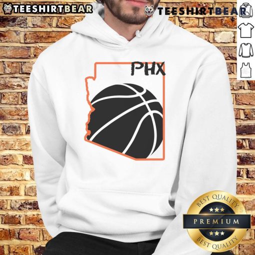 Official Phoenix PHX Basketball Valley Hoodie in black with logo, perfect for fans of Phoenix basketball.