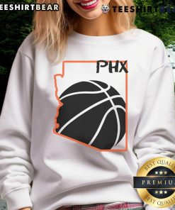 Official Phoenix PHX Basketball Valley Sweatshirt showcasing team colors and logo, perfect for fans and casual wear.