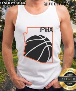 Official Phoenix PHX Basketball Valley Tank Top featuring vibrant team colors and logo for fans and athletes.