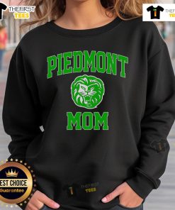 Alt Text: Official Piedmont University Mom Lion Basketball Logo Sweatshirt in navy blue with vibrant logo design.