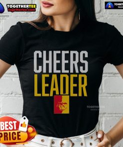 Official Pittsburg State Gorillas cheerleader ladies tee featuring vibrant team colors and logo for fans and supporters.