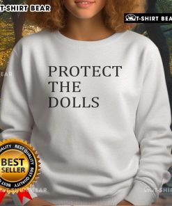 Alt Text: Official Protect The Dolls Classic Sweatshirt in black, featuring a bold logo design, perfect for casual wear.