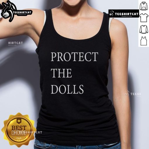 Official Protect The Dolls tank top featuring a stylish design, perfect for casual wear and doll enthusiasts.