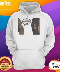 Official Pstttt What Yo Name Is Hoodie featuring bold graphic design and stylish fit for casual wear.