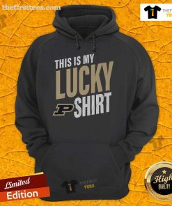 Alt Text: Official Purdue Boilermakers hoodie featuring bold team colors and logo, perfect for showing school spirit.
