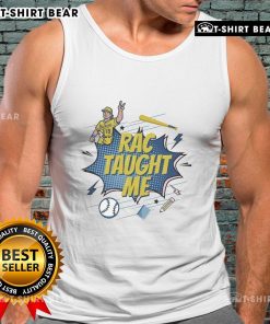 Official RAC Taught Me Bucketlist Tour 2025 tank top featuring vibrant graphics and a stylish design for music lovers.