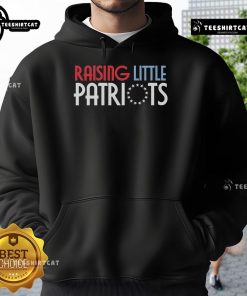 Official Raising Little Patriots Hoodie in navy blue, featuring a patriotic design perfect for young American supporters.