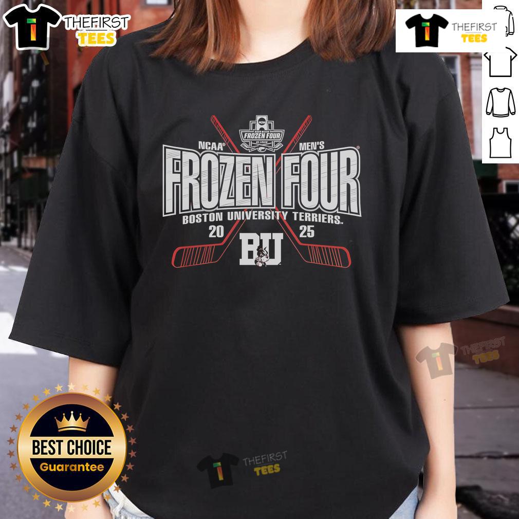 Official Red Boston Terriers 2025 NCAA Frozen Four Men's Ice Hockey Tournament Ladies-Tee Official Red Boston Terriers 2025 NCAA Frozen Four Men's Ice Hockey Tournament Ladies Tee, perfect for fans and stylish wear.
