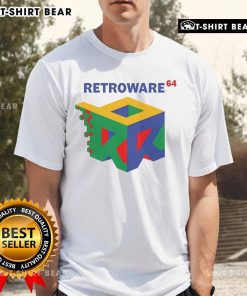 Official Retroware 64 T-Shirt featuring a retro gaming design, perfect for vintage game enthusiasts and collectors.