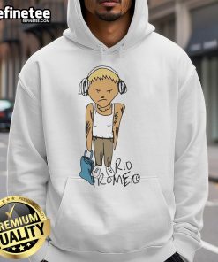Official Rio Romeo Hoodie featuring a stylish design, perfect for casual wear and showcasing the Rio Romeo brand.