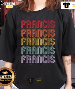 Official RIP Francis Retro Ladies Tee featuring a stylish vintage design perfect for casual wear and fan appreciation.