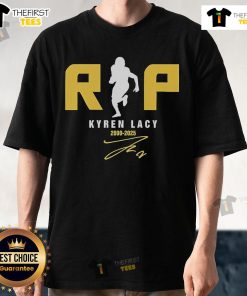 Official Rip Kyren Lacy LSU Tigers Signature T-Shirt 2000-2025, featuring bold graphics and team colors for fans.