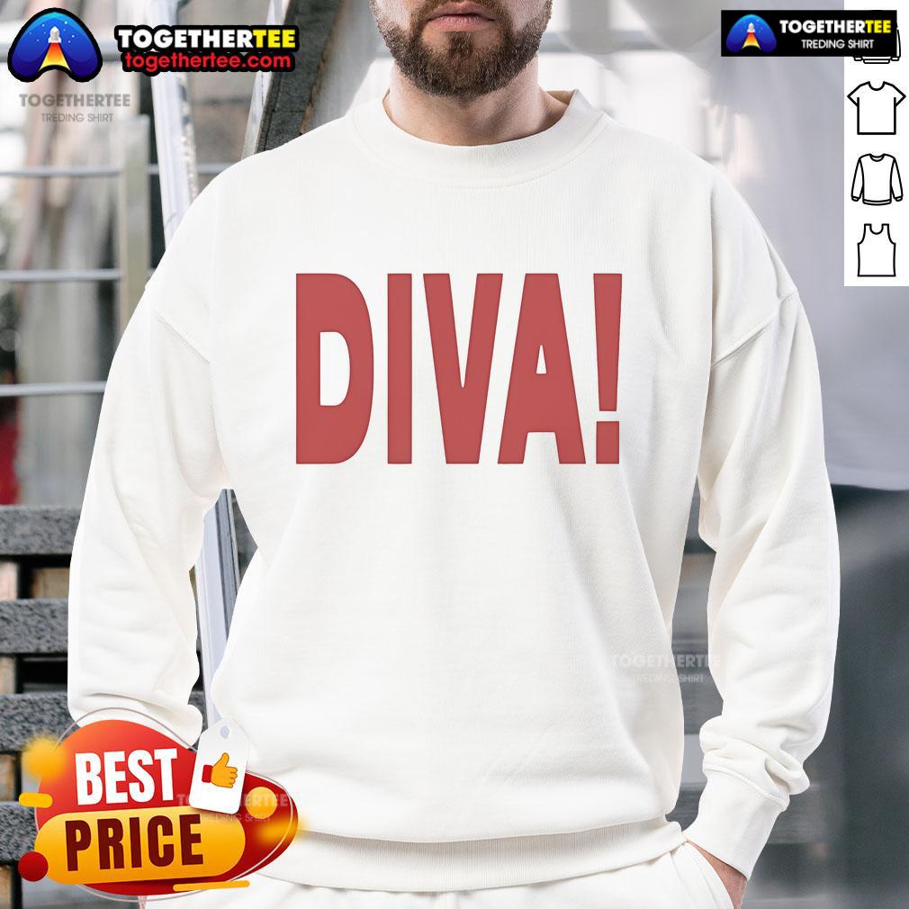 Official Role Model Diva Sweatshirt Alt Text: Stylish Official Role Model Diva Sweatshirt featuring bold lettering and a trendy design, perfect for casual wear.
