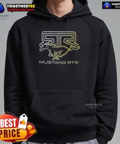 Official RTR Running Pony Mustang RTR Hoodie featuring bold graphics and a stylish design for Mustang enthusiasts.
