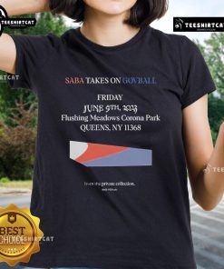Official Saba Pivot Saba Governors Ball Zip Ladies Tee in vibrant colors, perfect for stylish comfort at events.