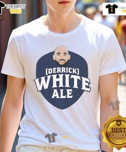 Alt Text: Official Samuel Adams X Derrick White T-Shirt featuring a unique design celebrating basketball and craft beer culture.