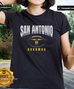 Official San Antonio Brahmas football outline ladies tee featuring team colors and logo design for fans and supporters.