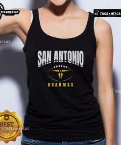 Official San Antonio Brahmas football outline tank top in vibrant colors, perfect for game day and casual wear.