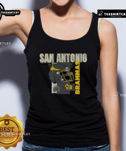 Official San Antonio Brahmas helmet frame tank top showcasing team spirit and style for fans.