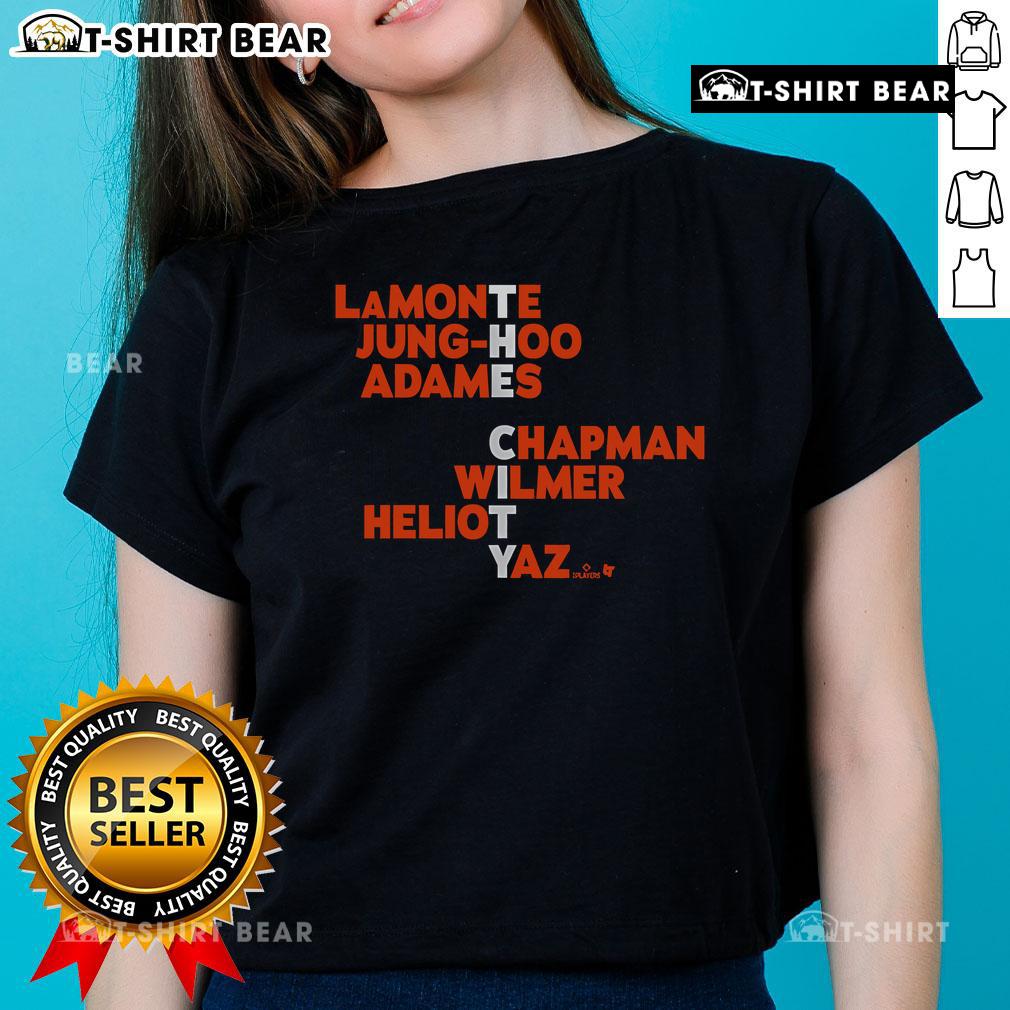Official San Francisco The City Names 2025 Ladies Tee Alt Text: Official San Francisco The City Names 2025 Ladies Tee featuring stylish design and comfortable fit for women.