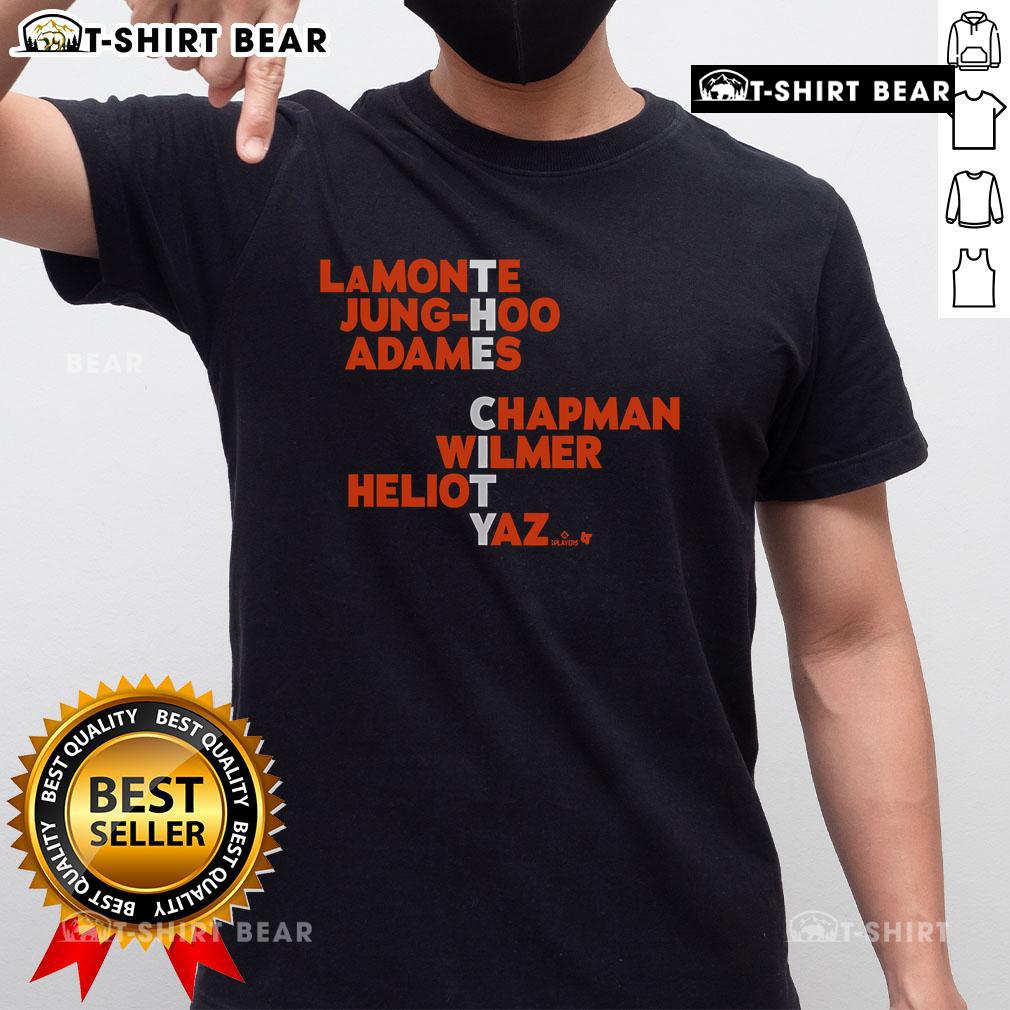 Official San Francisco The City Names 2025 T Shirt Alt Text: Official San Francisco The City Names 2025 T-Shirt featuring vibrant design and iconic city names in bold print.