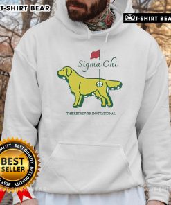 Official Sigma Chi The Retriever Invitational Hoodie in navy blue, featuring the Sigma Chi logo and stylish design.