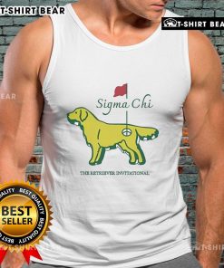 Official Sigma Chi The Retriever Invitational tank top featuring vibrant graphics and a comfortable fit for casual wear.